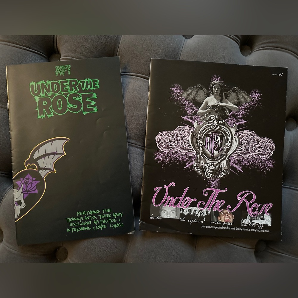 afi despair faction under the rose zine vol 1&2 - good condition circa 2003-2005